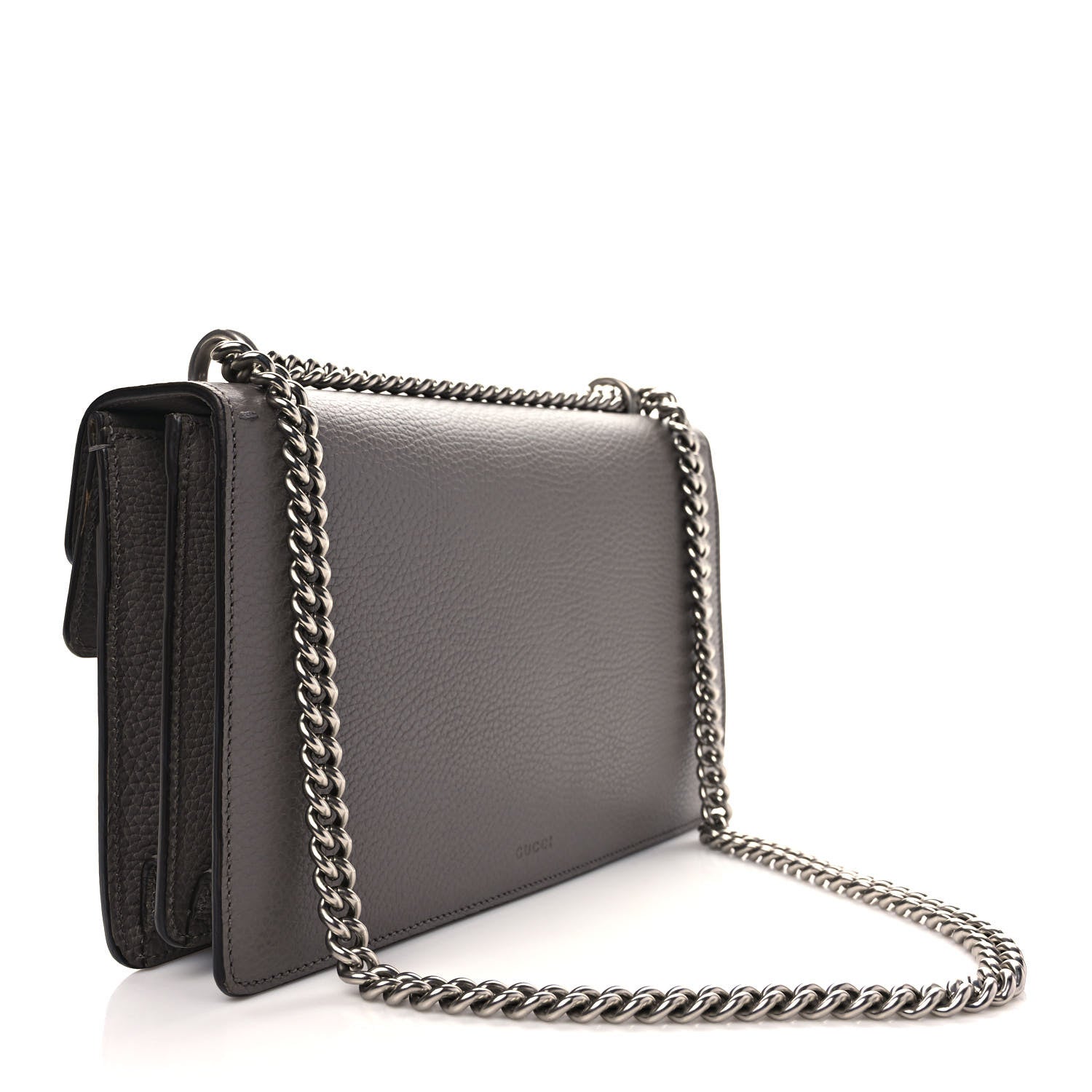 Gucci Pebbled Calfskin Small Dionysus Shoulder Bag Dusty Grey 3 of 9