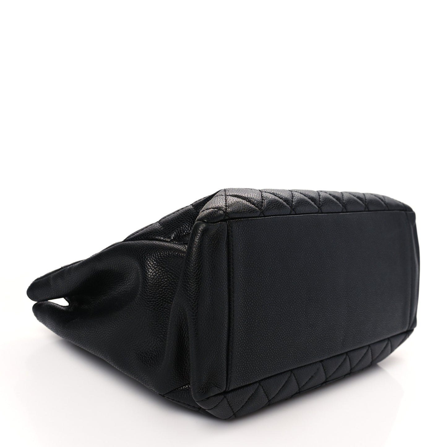 Caviar Quilted Grand Shopping Tote GST Black