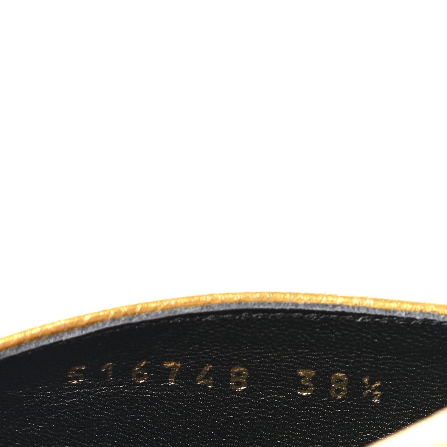 Balenciaga Metallic Textured Calfskin Pointed Toe Knife Mules 38.5 Gold 6 of 10