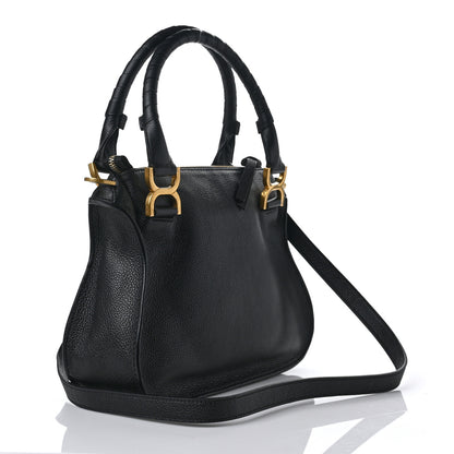 Chloe Calfskin Small Marcie Satchel Black 3 of 8
