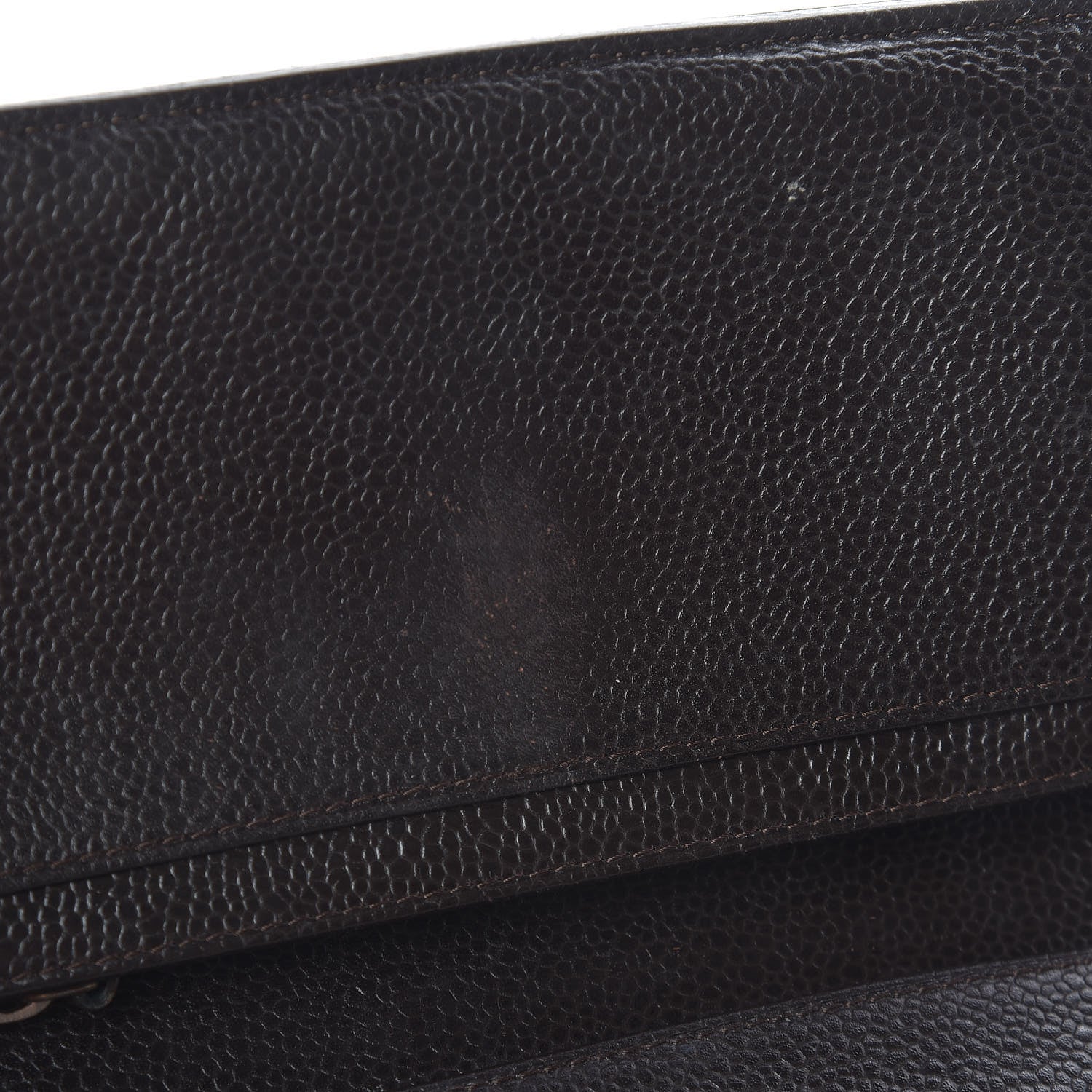 Chanel Caviar Timeless CC Yen Wallet Dark Brown 9 of 11