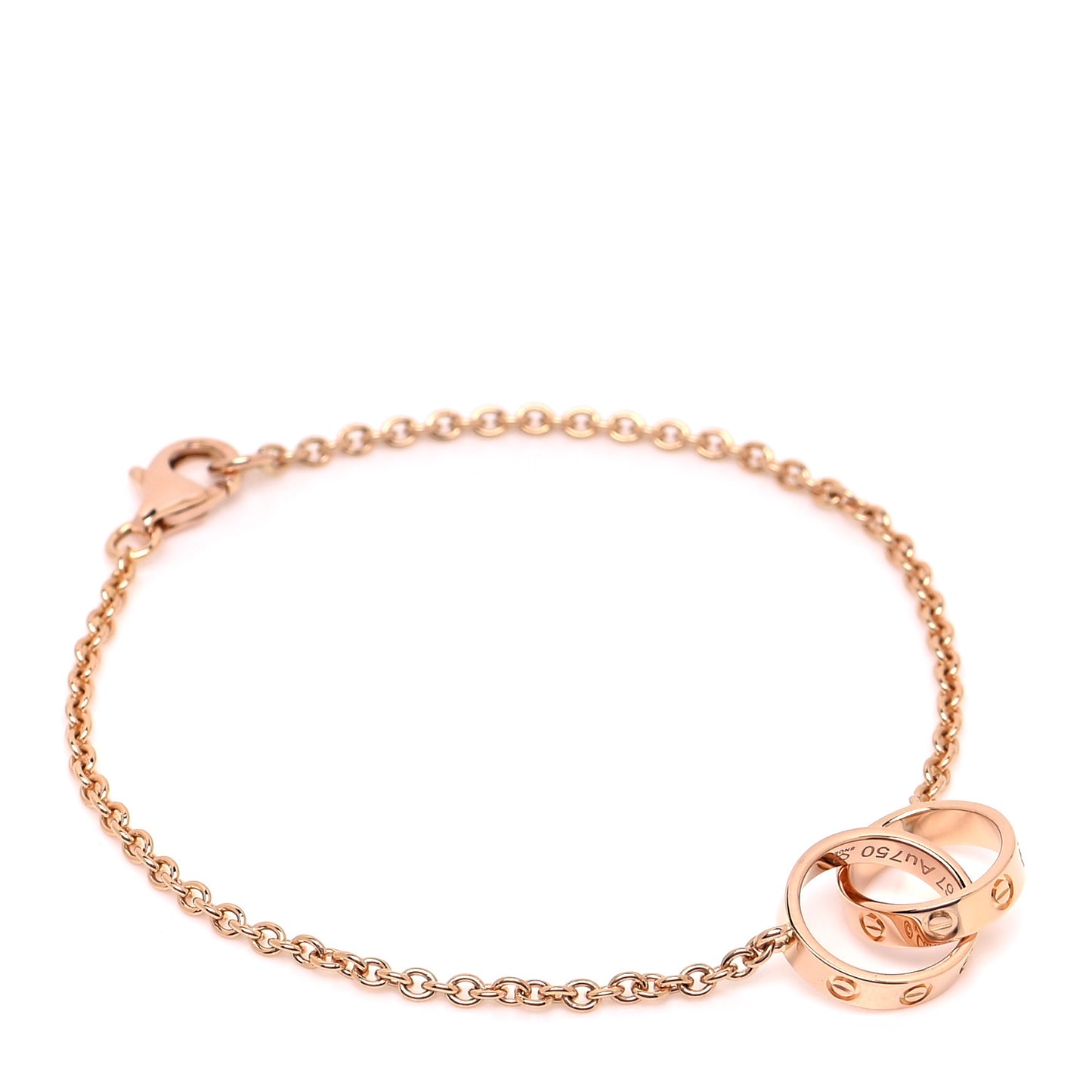 18K Pink Gold Interlocking LOVE Bracelet