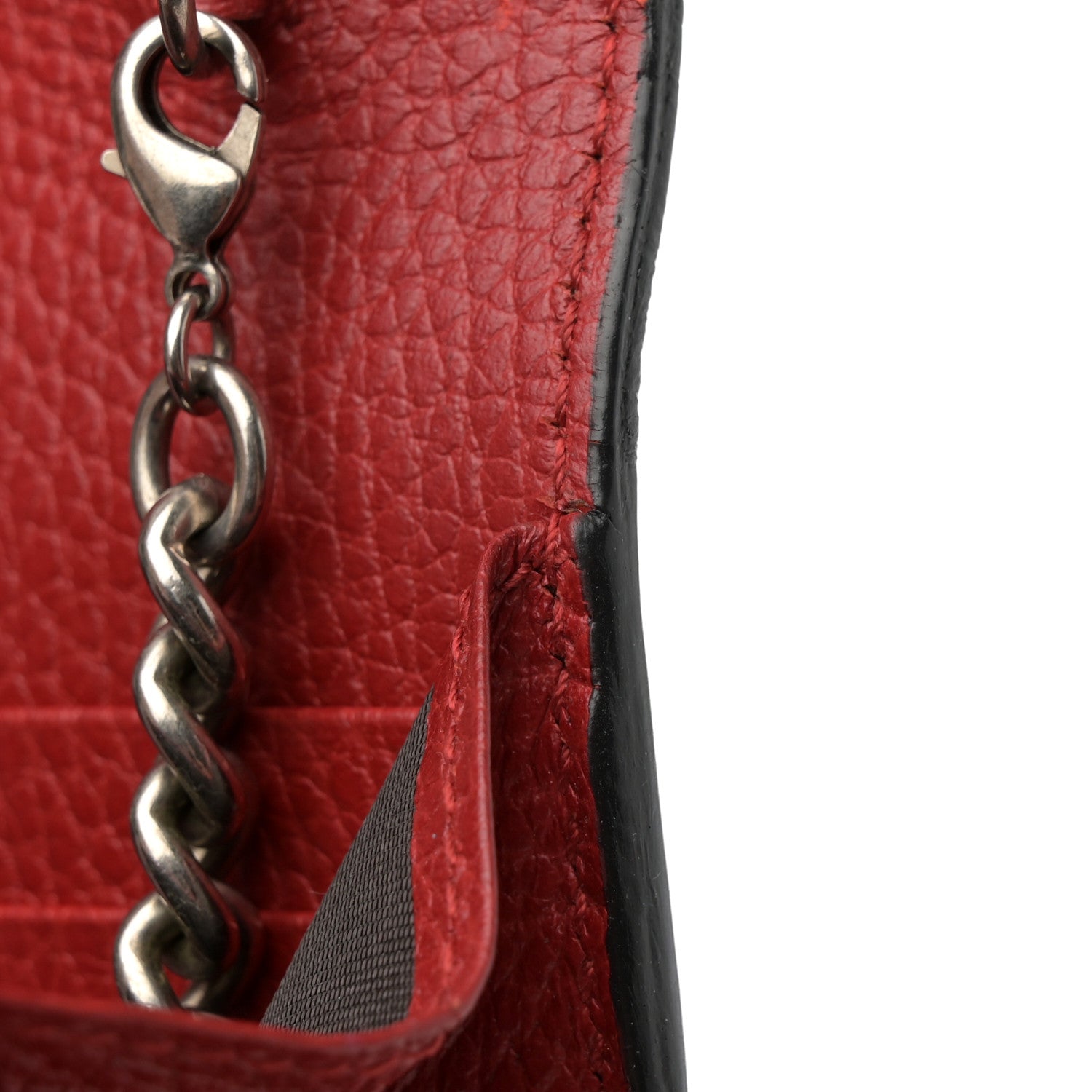 Gucci Calfskin Mini Dionysus Chain Wallet Hibiscus Red 15 of 16