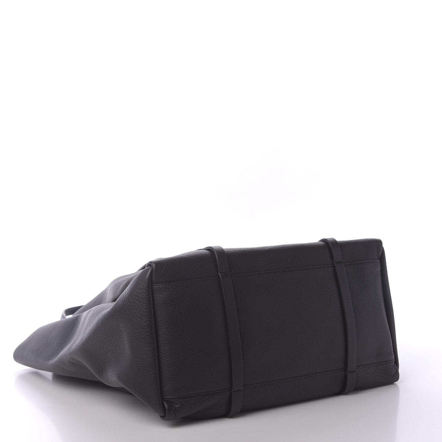 Pebbled Calfskin Medium Everyday Tote Black