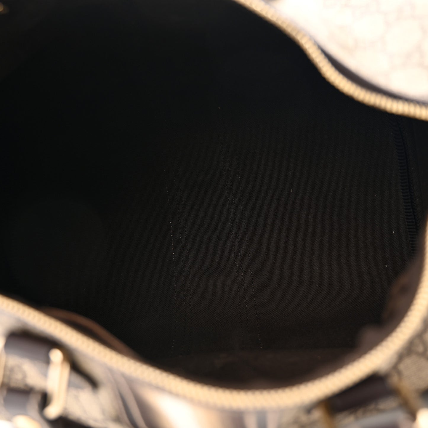 GG Plus Monogram Web Medium Joy Boston Dark Brown