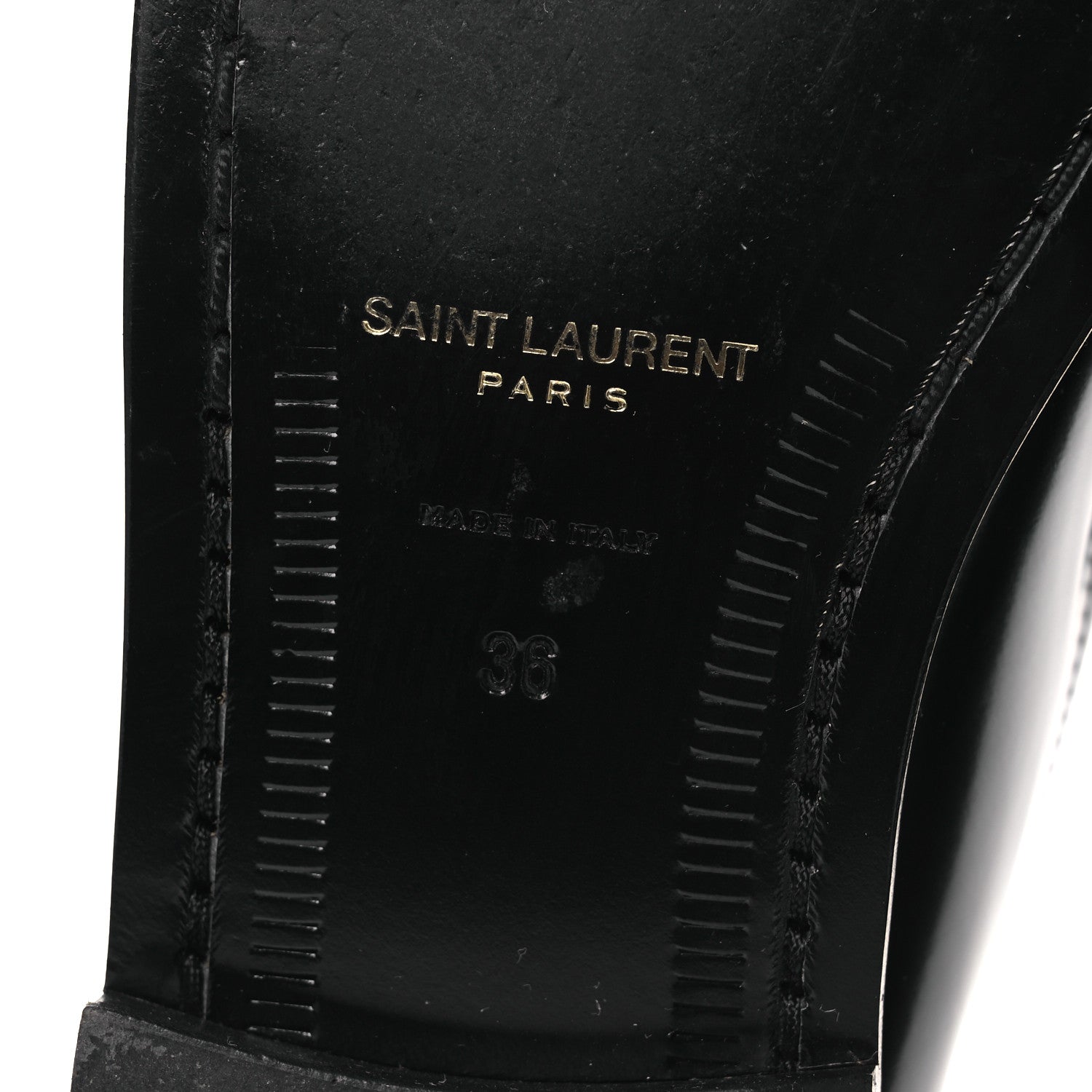 Saint Laurent Magnum Lux Chunky Le Loafer Penny Slippers 36 Black 8 of 12