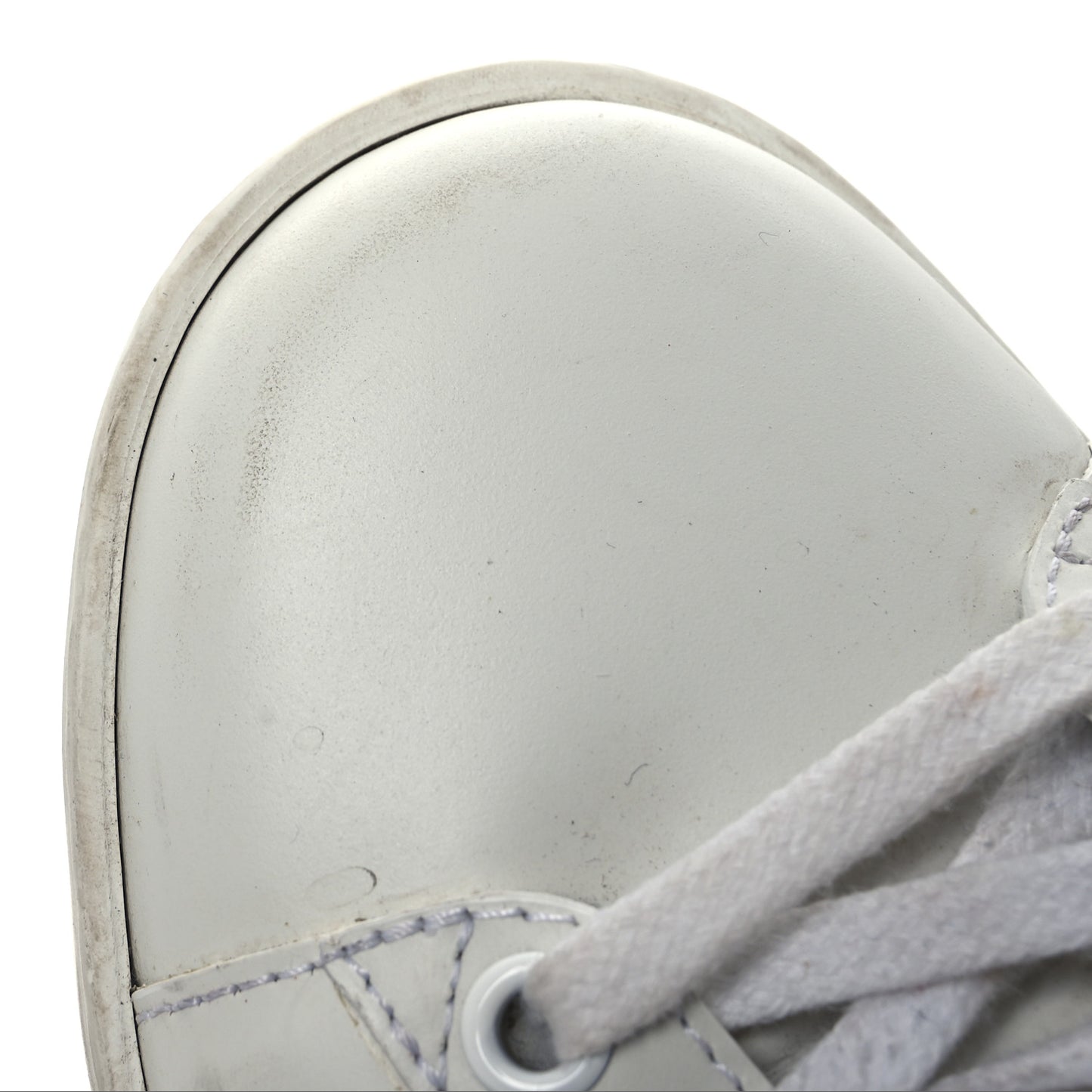Calfskin Ayers Bee Embroidered Womens Ace Sneakers 37 White Green