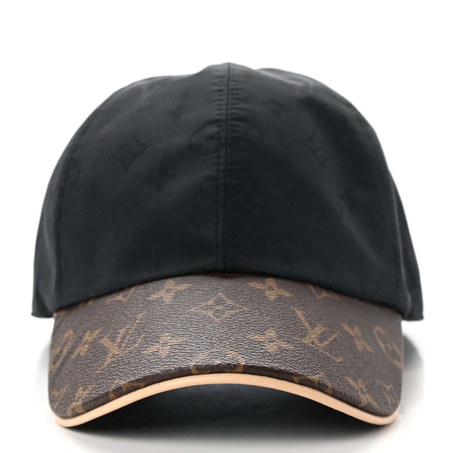 Louis Vuitton Polyester Silk Monogram LV Get Ready Cap L Black 3 of 8