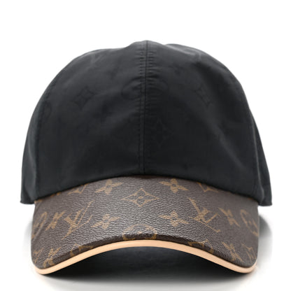 Louis Vuitton Polyester Silk Monogram LV Get Ready Cap L Black 3 of 8