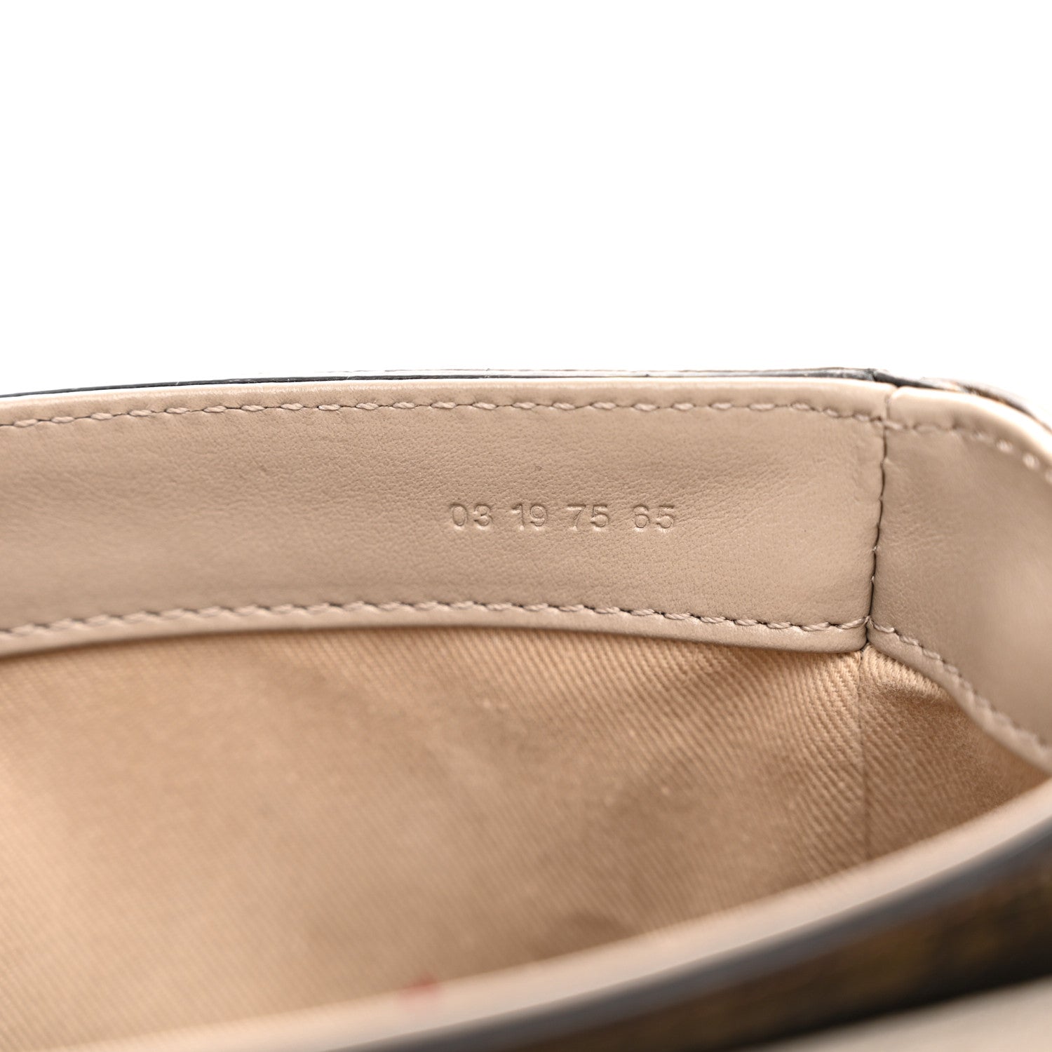 Chloe Goatskin Calfskin Lizard Embossed Mini C Double Carry Antique Green 7 of 11