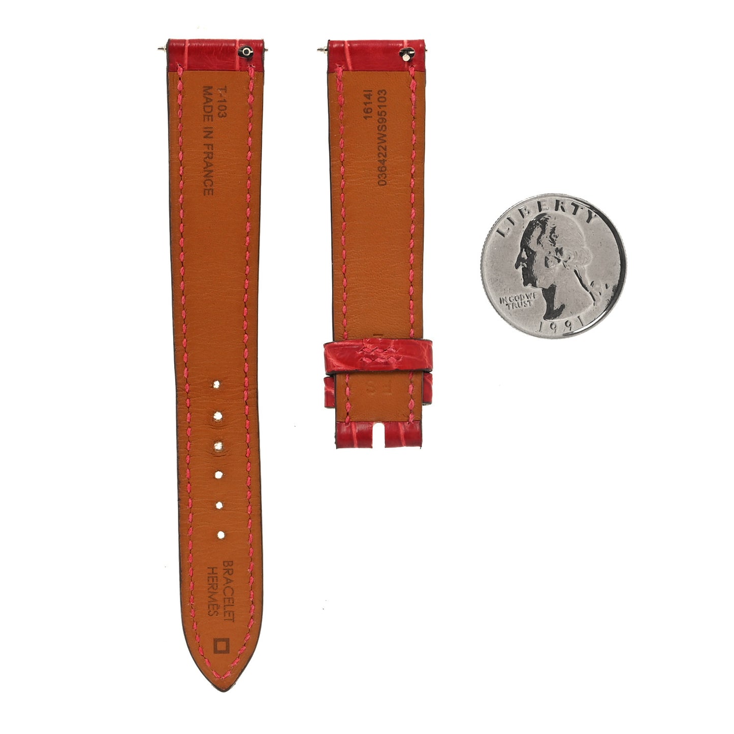 Alligator Heure H Hour Watch 30mm Strap Framboise