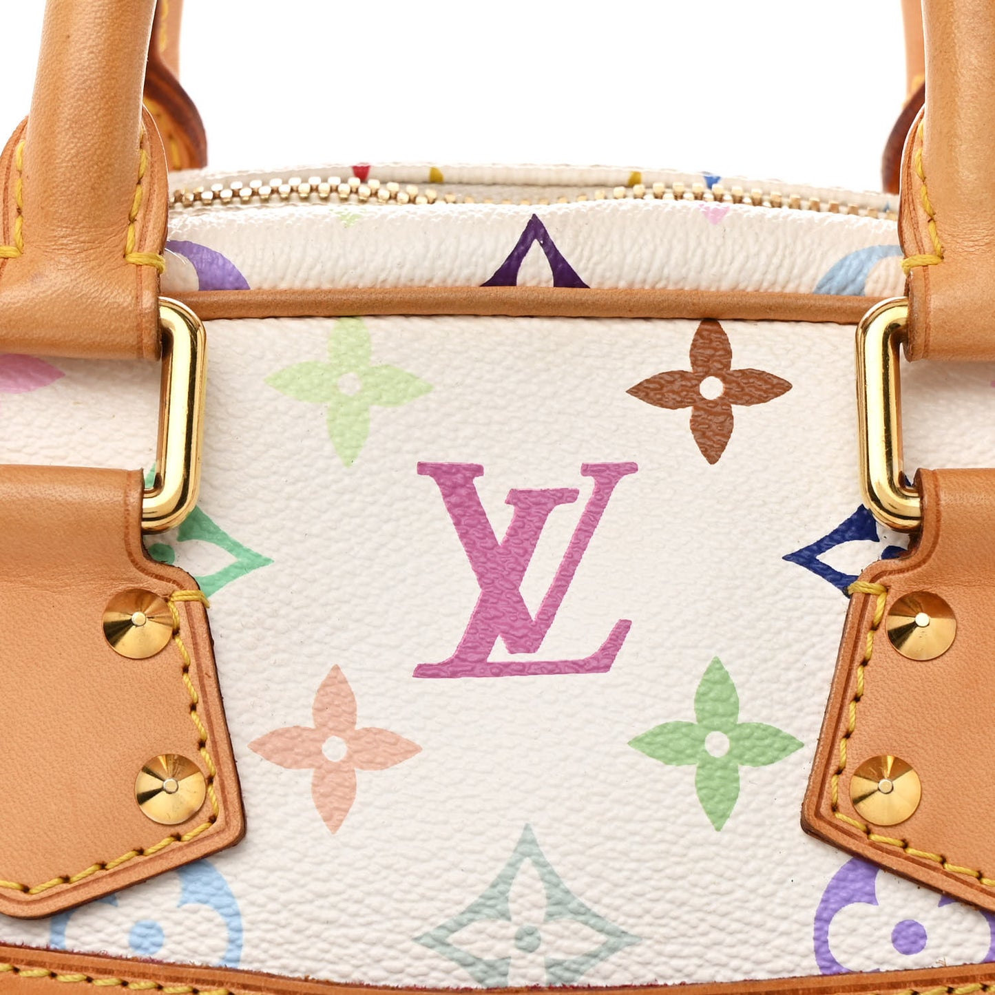 Monogram Multicolor Trouville White