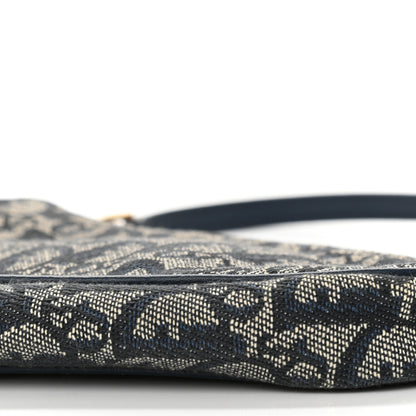 Christian Dior Monogram Mini Saddle Pochette Navy 10 of 10