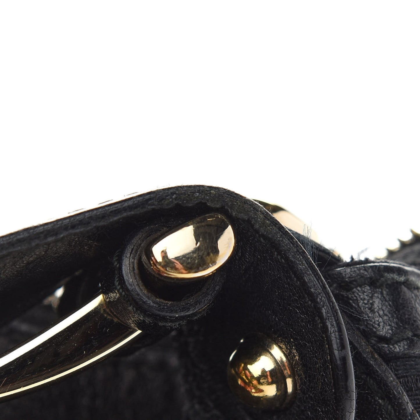 Monogram Web Pelham Studded Shoulder Bag Black