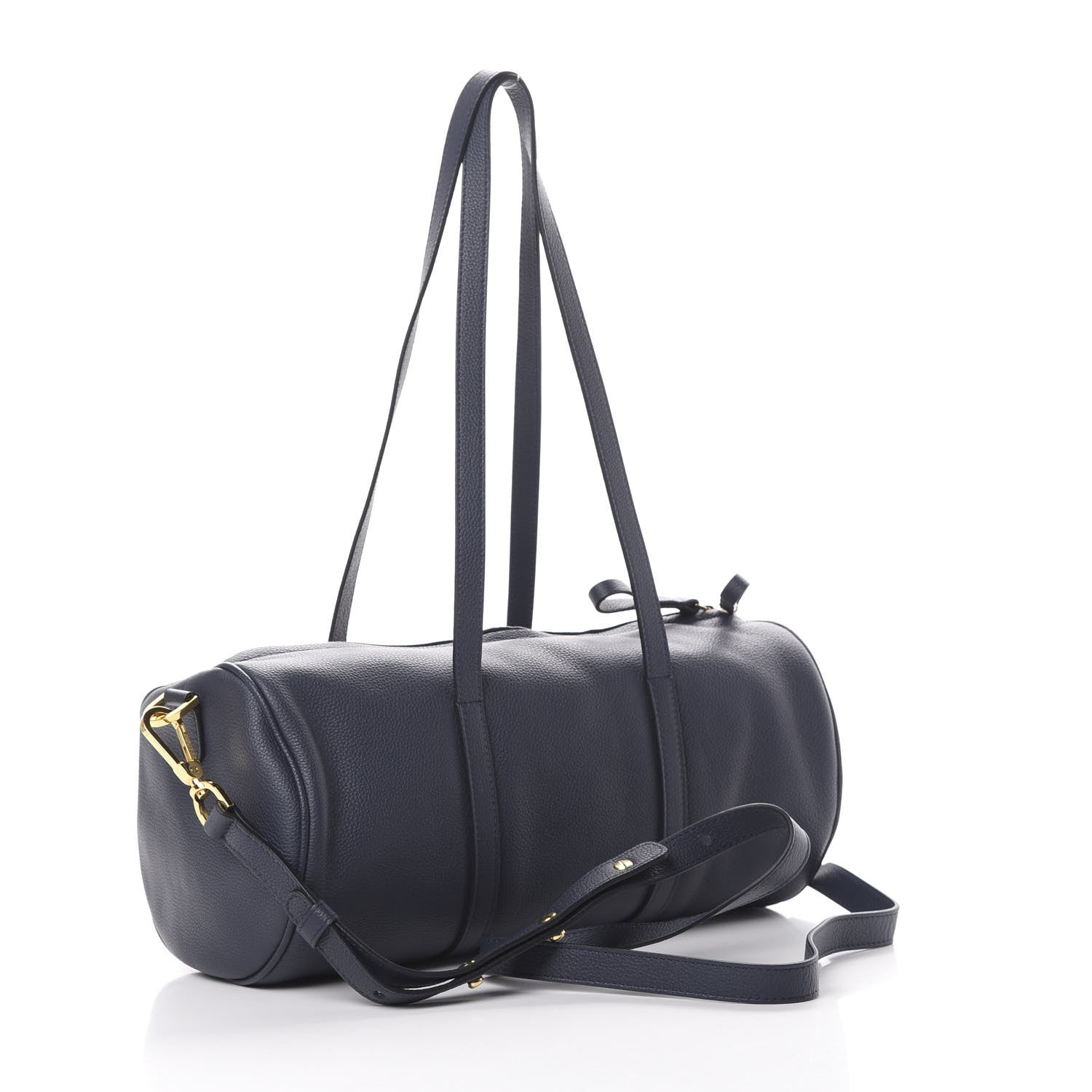 Mansur Gavriel Pebbled Lambskin Mini Duffel Bag Blu 2 of 8