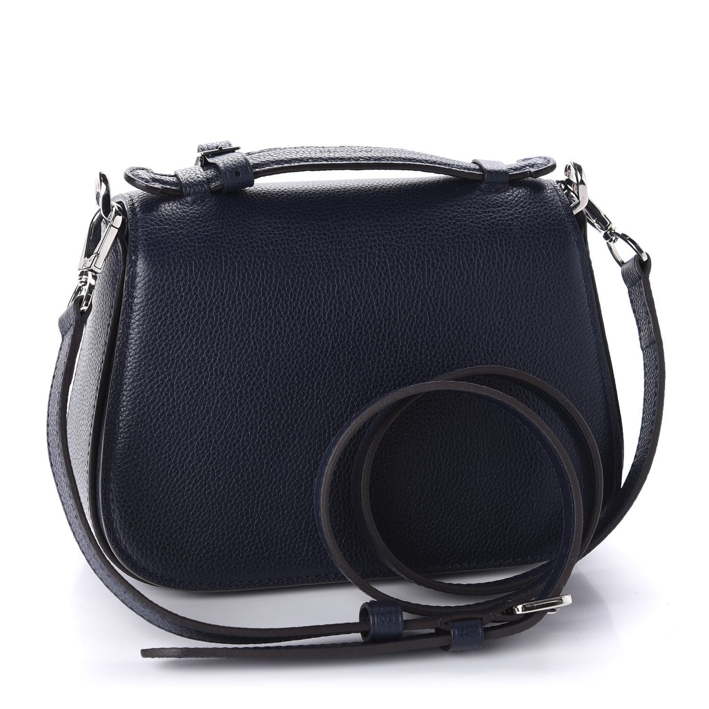 Grained Calfskin Vivienne NM Blue Marine