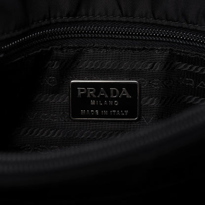 Prada Tessuto Nylon Chain Shopping Tote Black 8 of 10