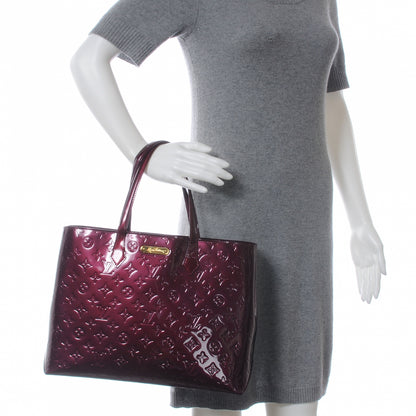 Louis Vuitton Vernis Wilshire MM Rouge Fauviste 2 of 7