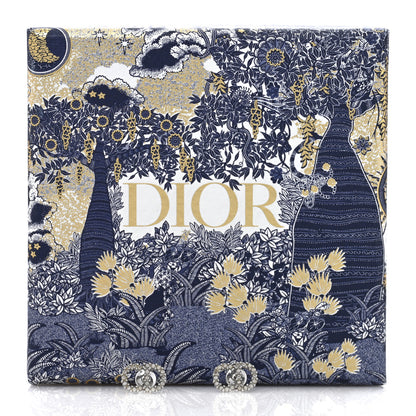 Christian Dior Crystal Clair D Lune Earrings Silver 4 of 4