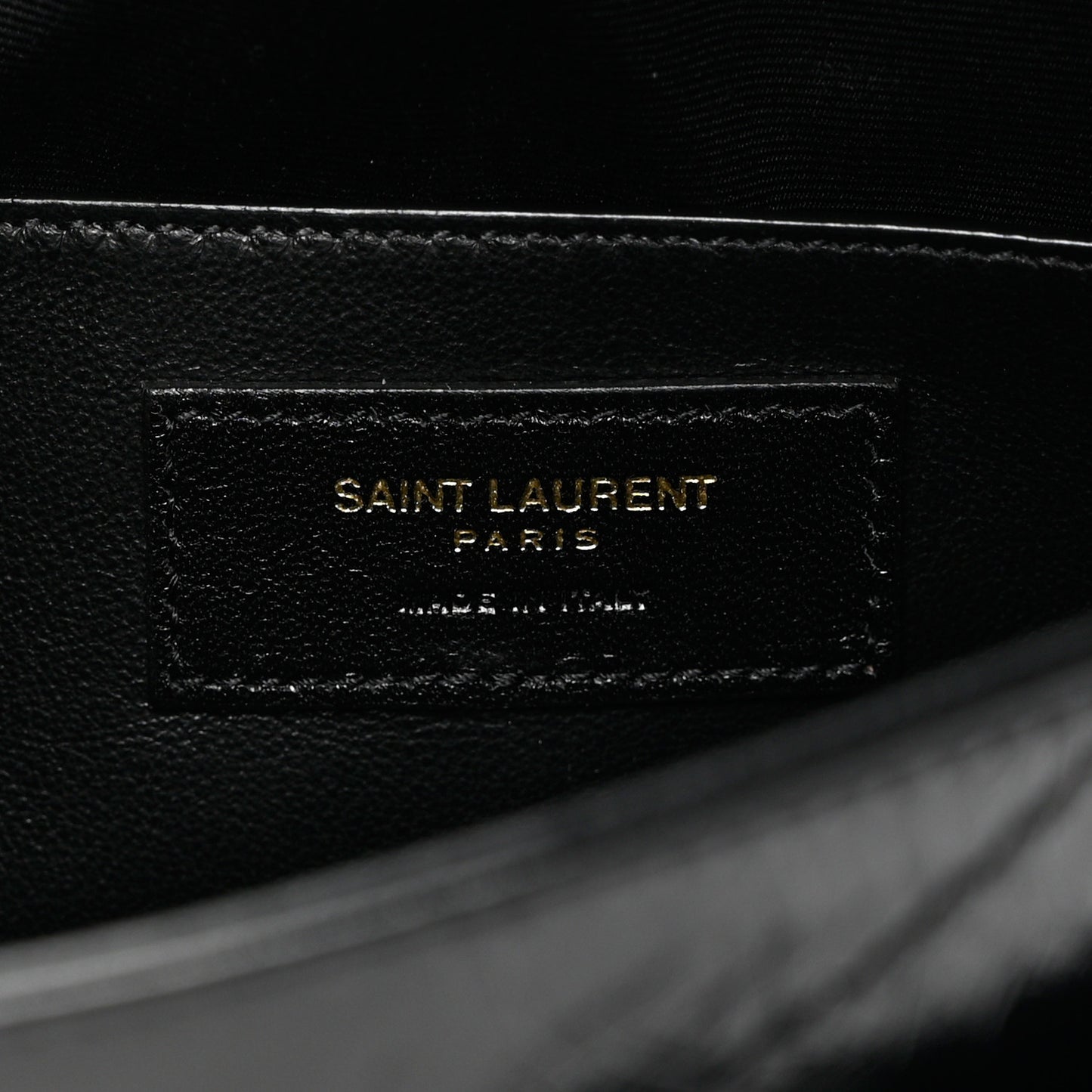 Crinkled Lambskin Matelasse Monogram Baby Niki Chain Satchel Black