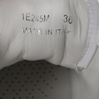 Prada Nylon Gabardine Triangle Logo Platform Sneakers 36 White 9 of 9