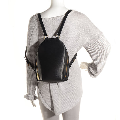 Louis Vuitton Epi Mabillon Backpack Black 2 of 8