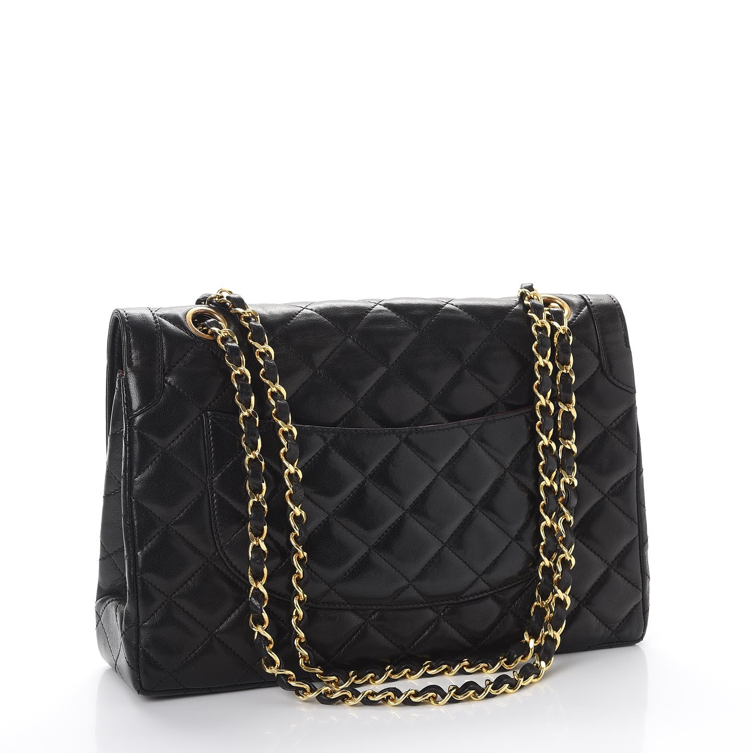 Chanel Lambskin Quilted Medium Double Flap Black 4 of 13