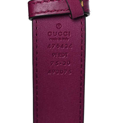 Gucci Velvet Matelasse GG Marmont Belt Bag 75 30 Fuchsia Violet Cyclamen 7 of 9