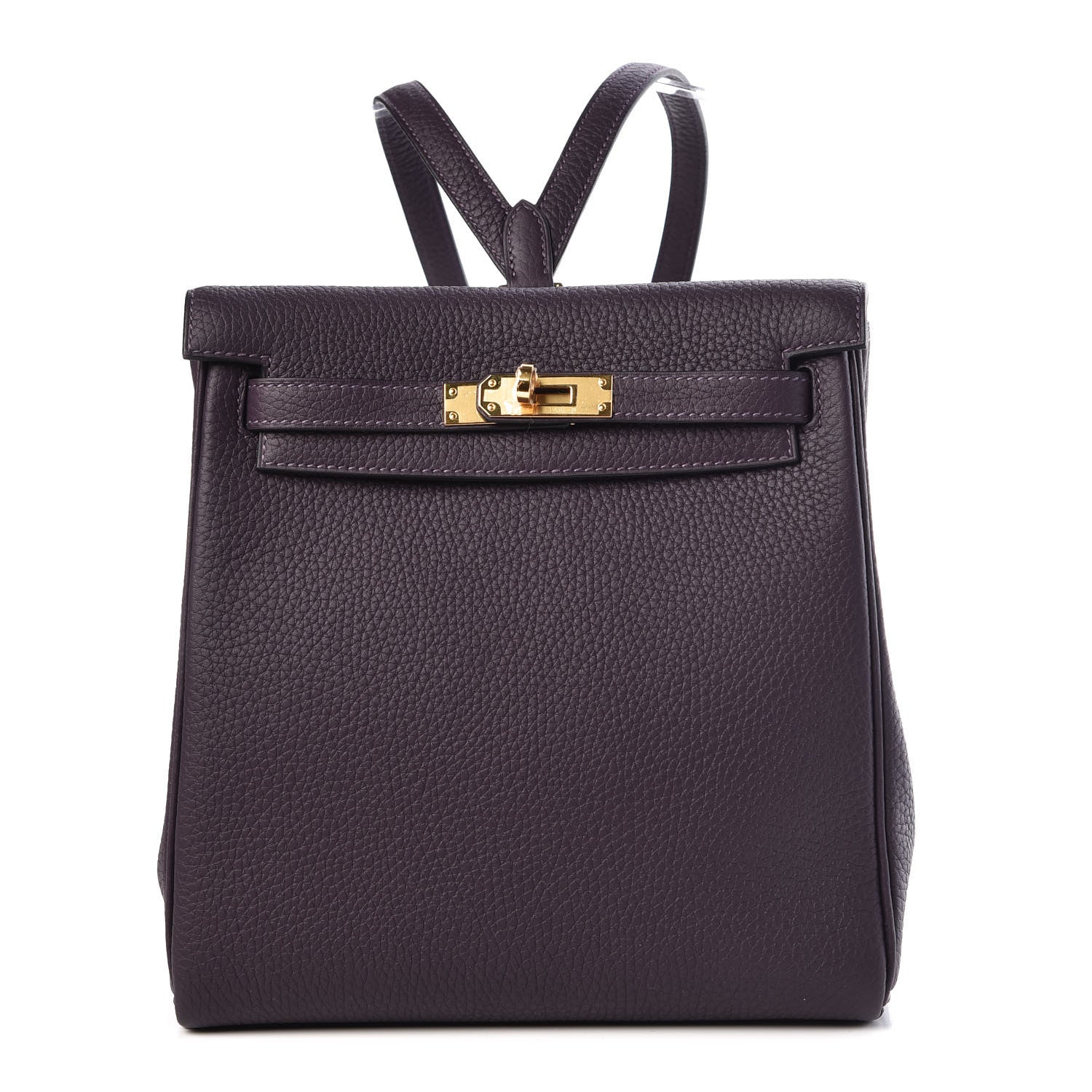 Hermes Togo Kelly Ado Backpack Raisin 1 of 34