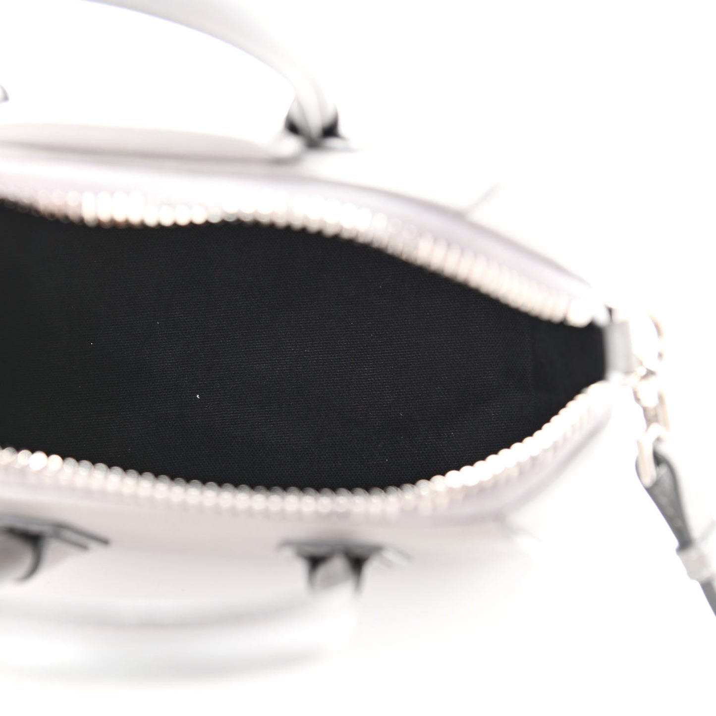Sugar Goatskin Mini Antigona Pearl Grey