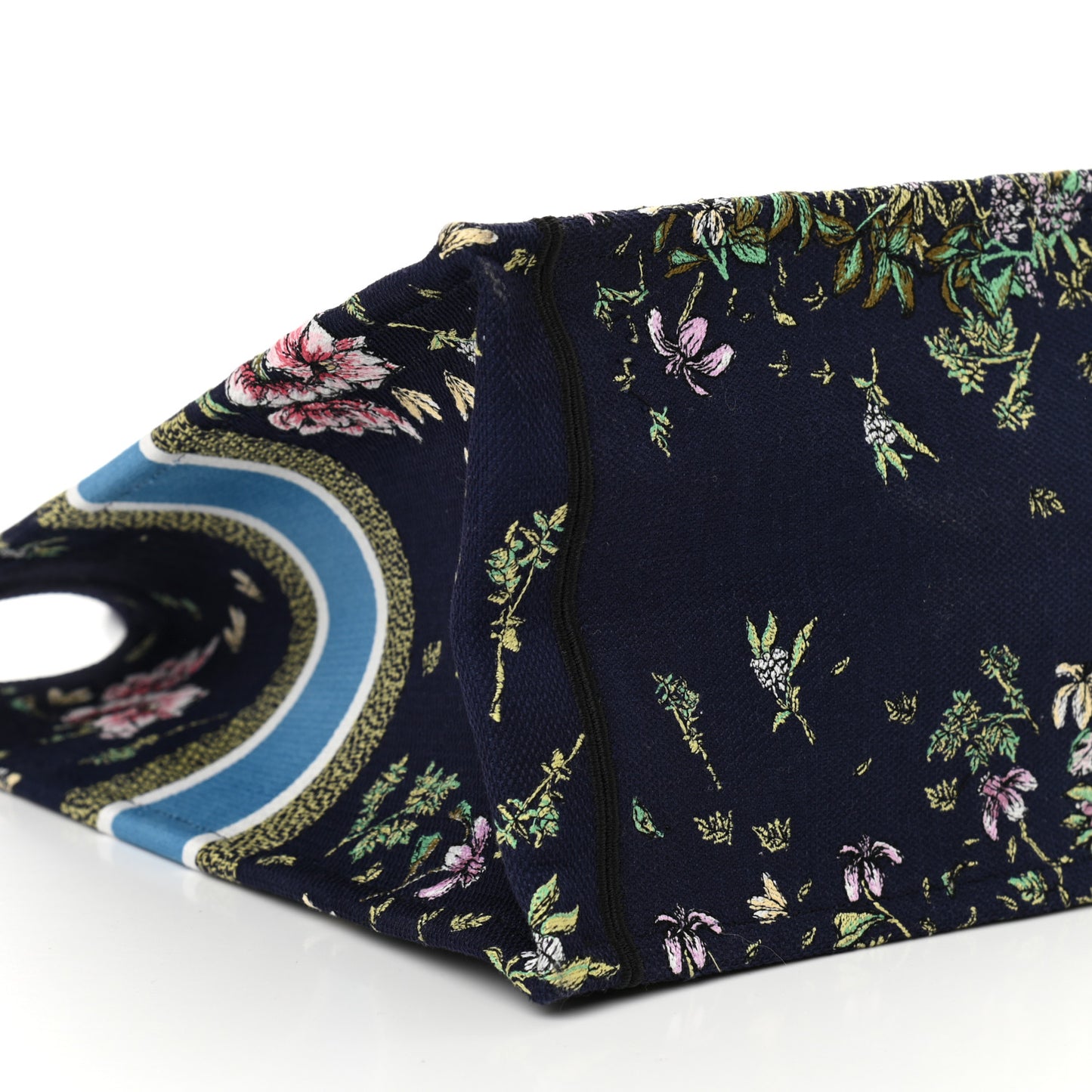 Canvas Embroidered D-Constellation Book Tote Blue Multicolor