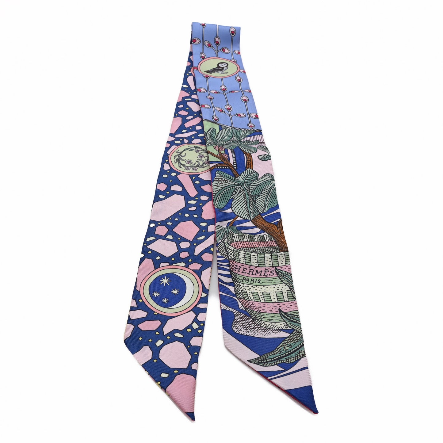 Silk La Danse Des Amazones Twilly Bleu Roy Vert Jaune