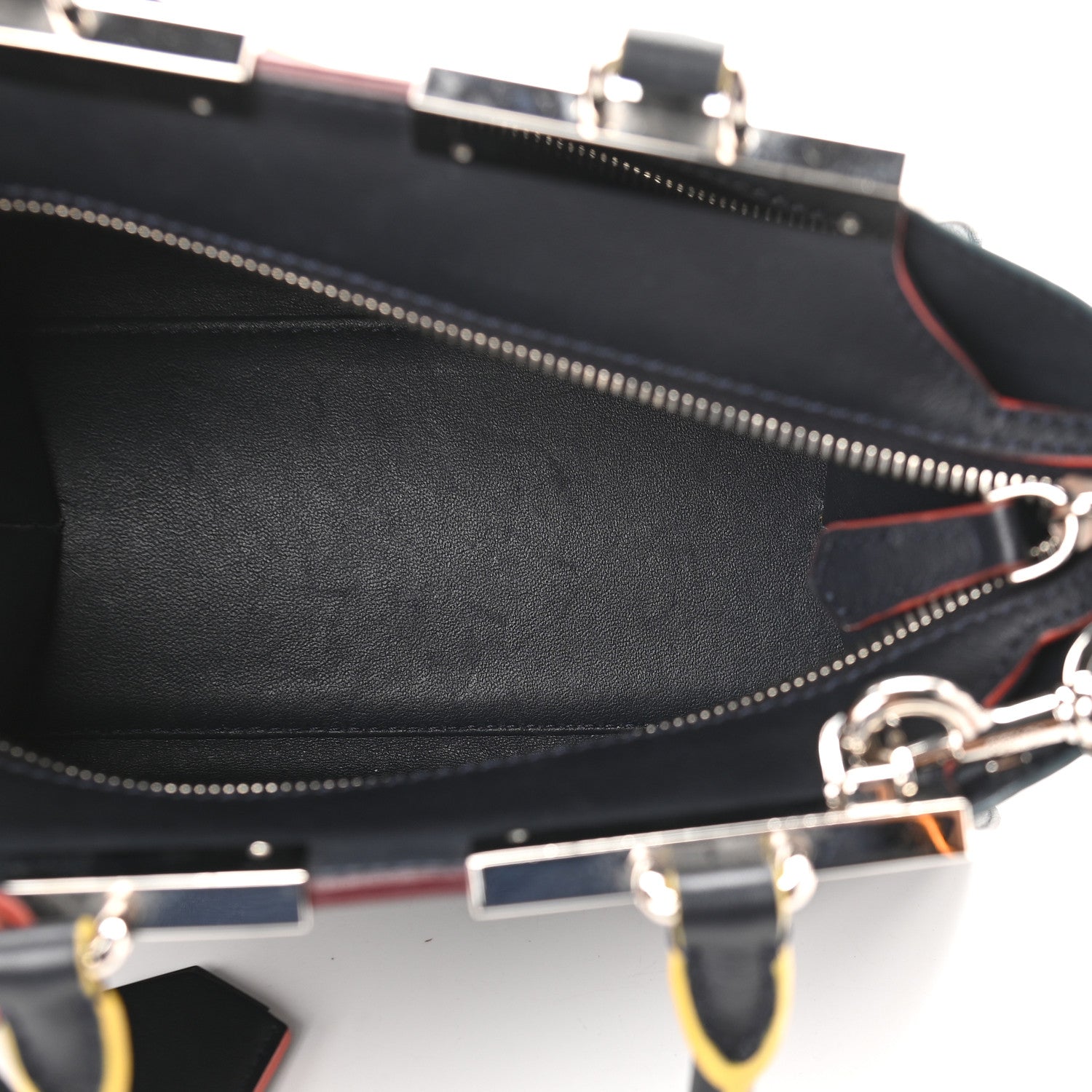 Fendi Vitello Dolce Mini 3jours Tote Blue Notte 4 of 8