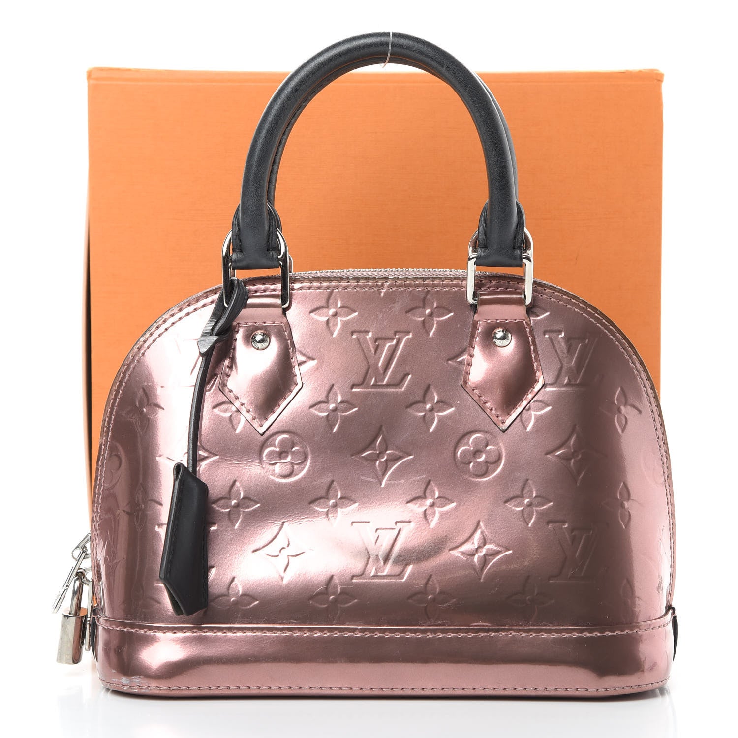 Louis Vuitton Vernis Alma BB Rose Cuivre 22 of 22