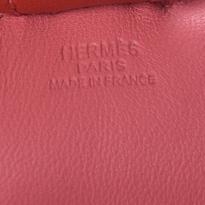 Hermes Milo Lambskin Grigri Rodeo Bag Charm PM Rose Azalee Orange Poppy Rouge Indien 3 of 4