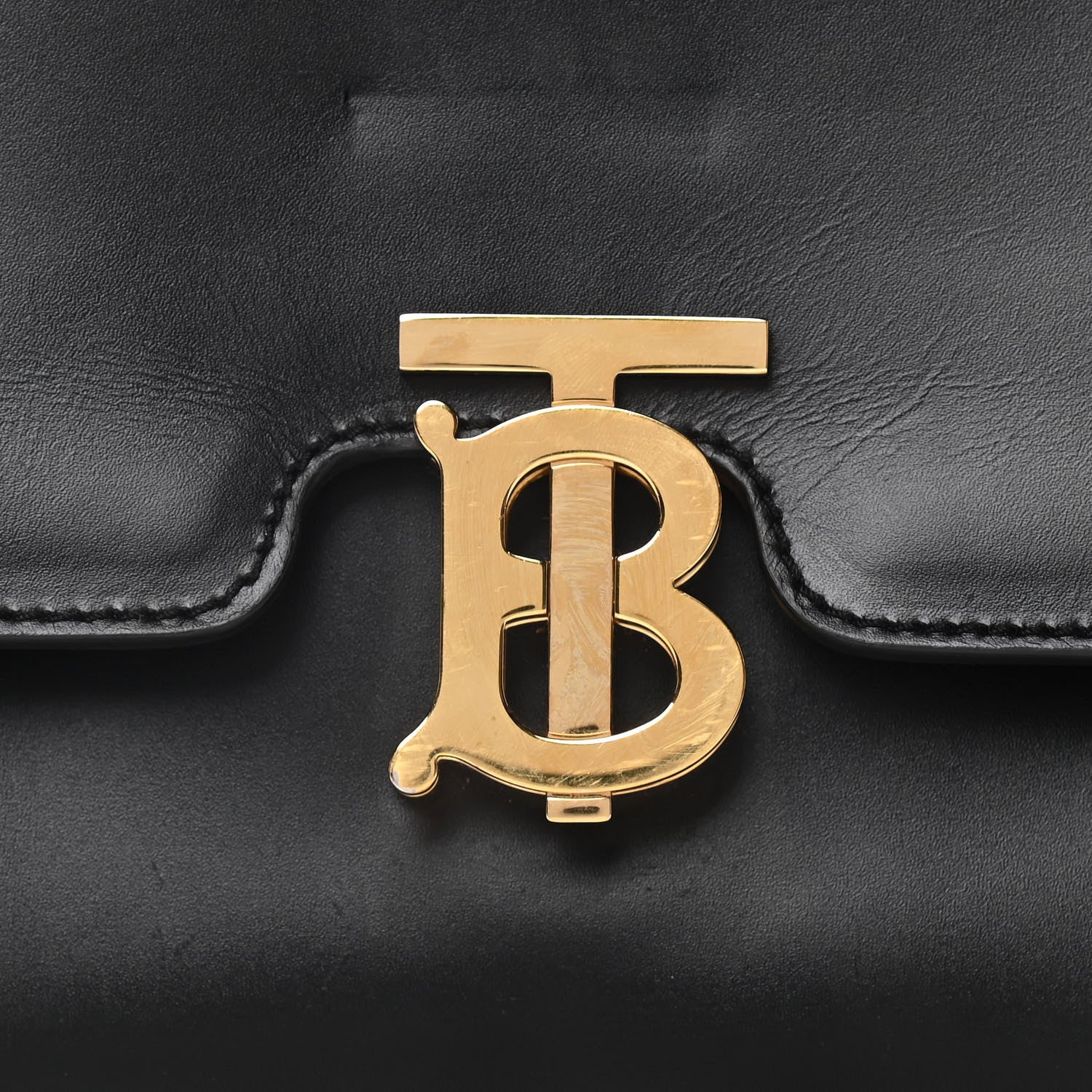 Burberry Calfskin Medium TB Bag Black 10 of 21