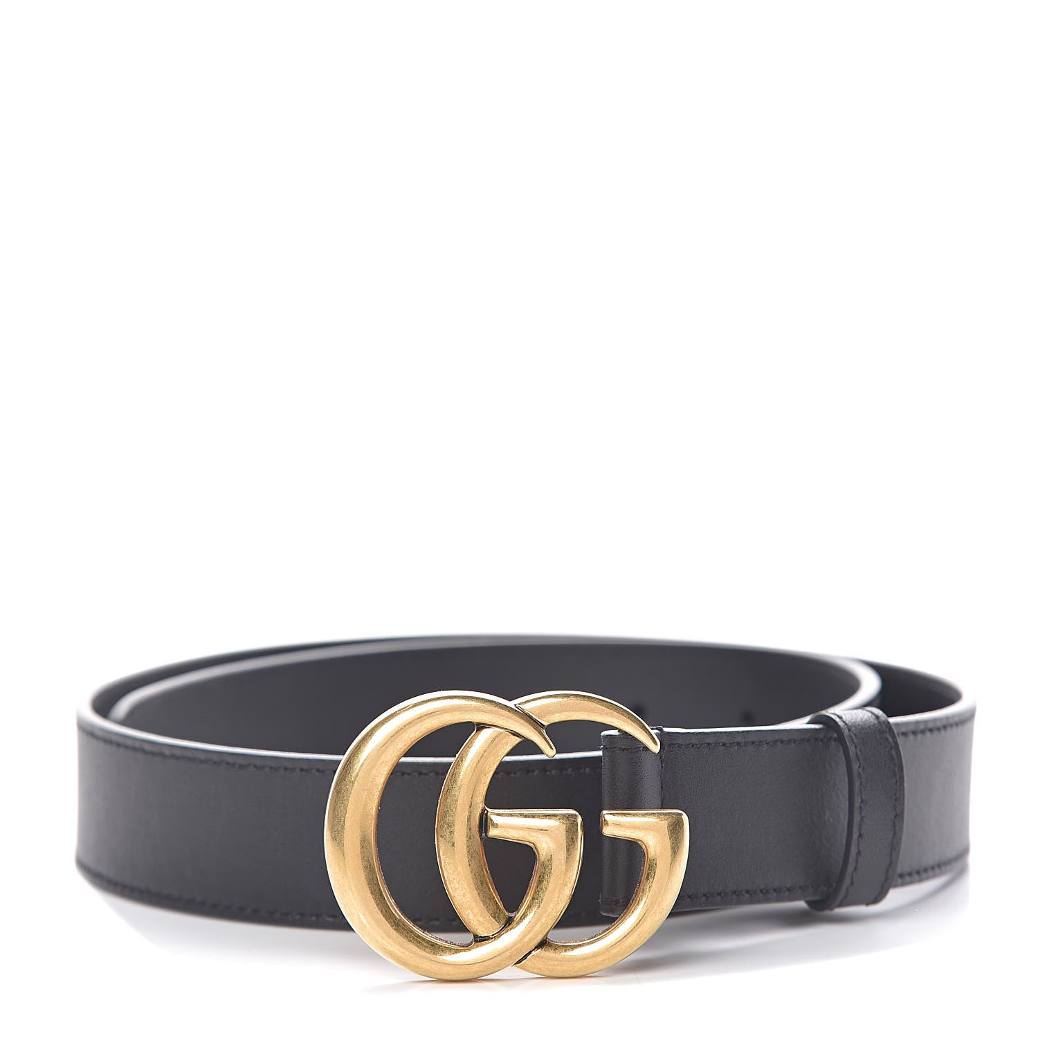 Gucci Calfskin Double G 30mm Belt 75 30 Black 1 of 6