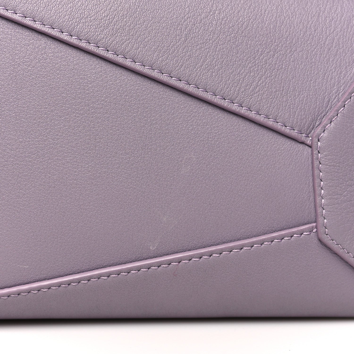 Loewe Soft Grained Calfskin Small Puzzle Edge Bag Pale Aubergine