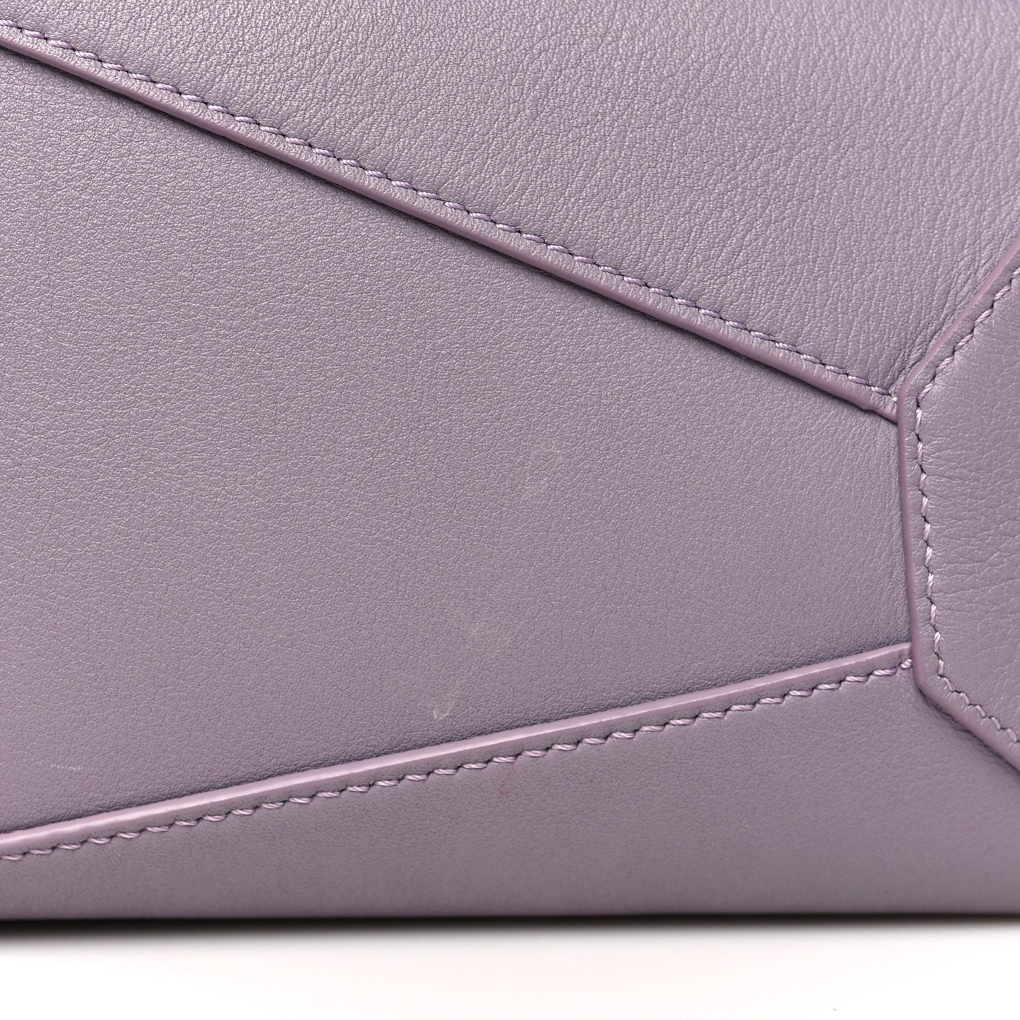 Soft Grained Calfskin Small Puzzle Edge Bag Pale Aubergine Glaze