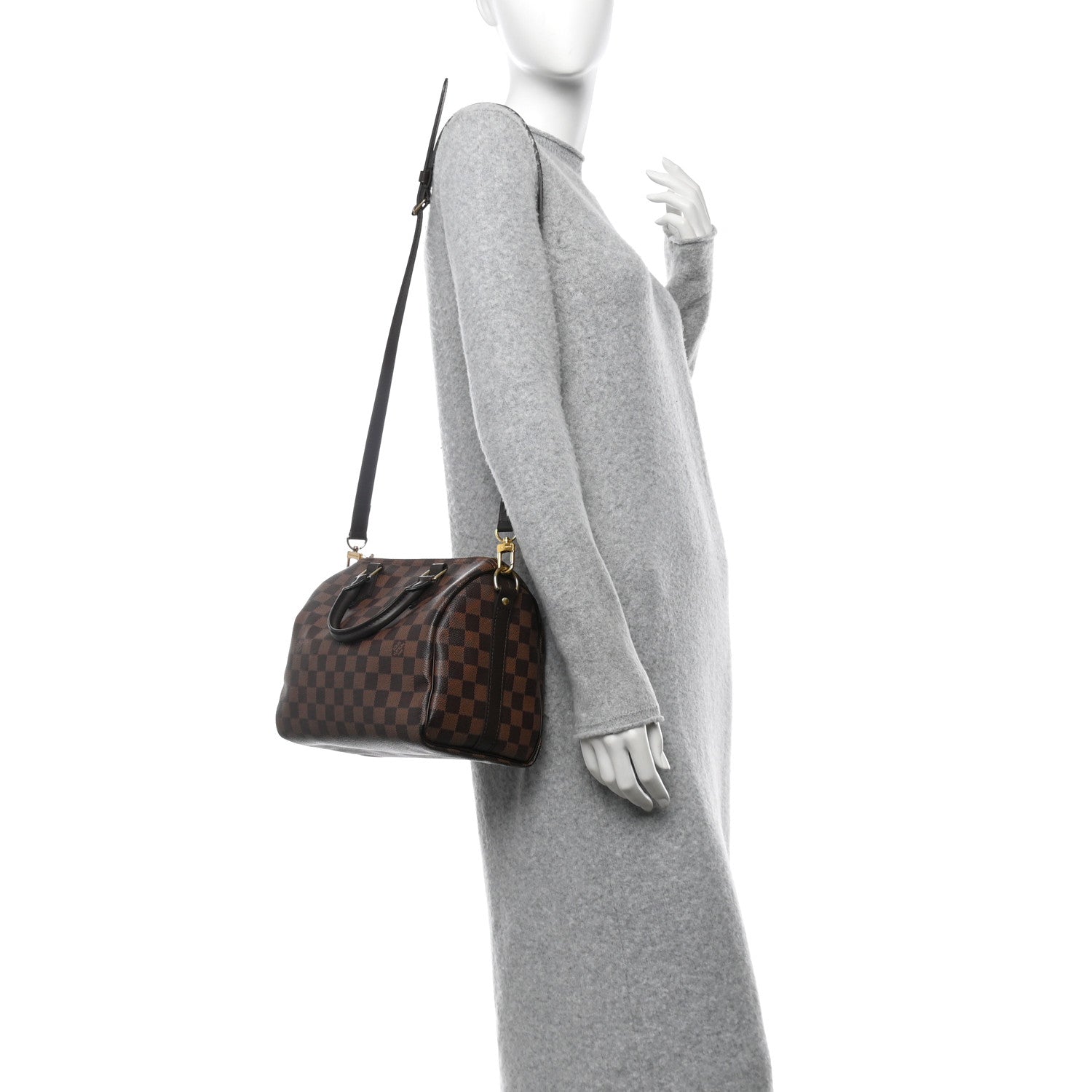 Louis Vuitton Damier Ebene Speedy Bandouliere 25 2 of 9