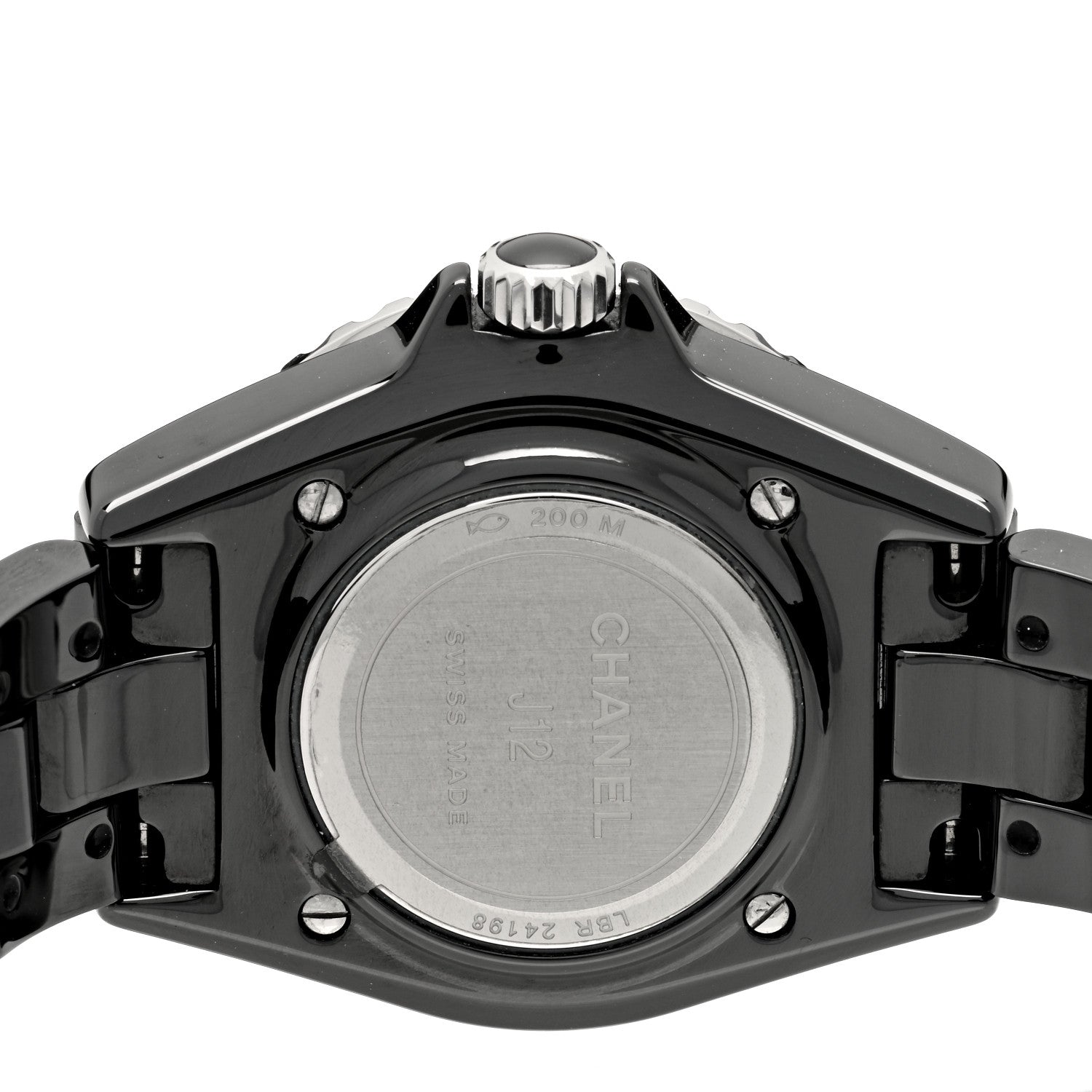 Chanel Stainless Steel Ceramic 33mm J12 Quartz Watch Black 4 of 4