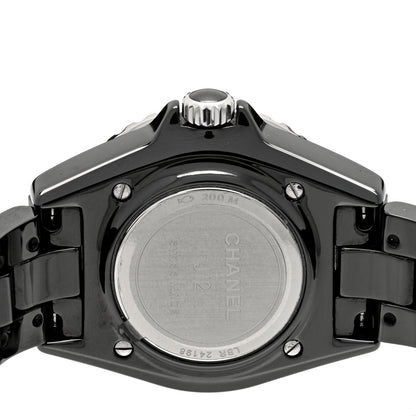Chanel Stainless Steel Ceramic 33mm J12 Quartz Watch Black 4 of 4