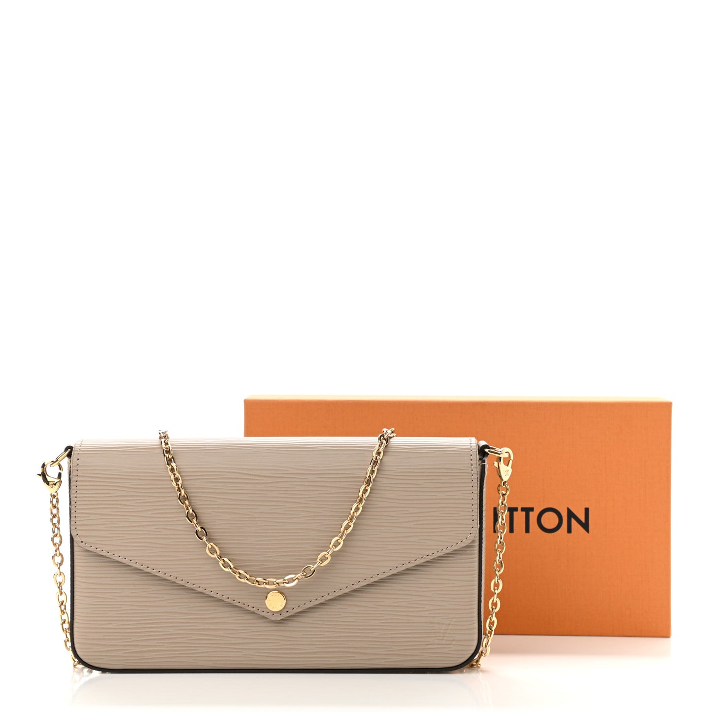 Epi Felicie Pochette Chain Wallet Galet