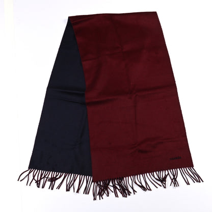 Hermes Cashmere Recto Verso Muffler Rouge H Marine 2 of 4