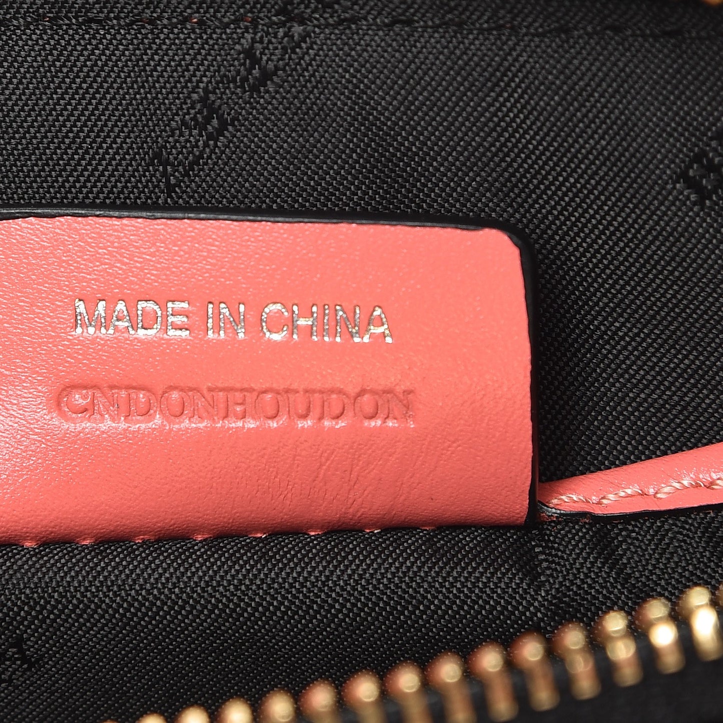 Signature Grain Calfskin Paige Wristlet Clutch Rose Pink