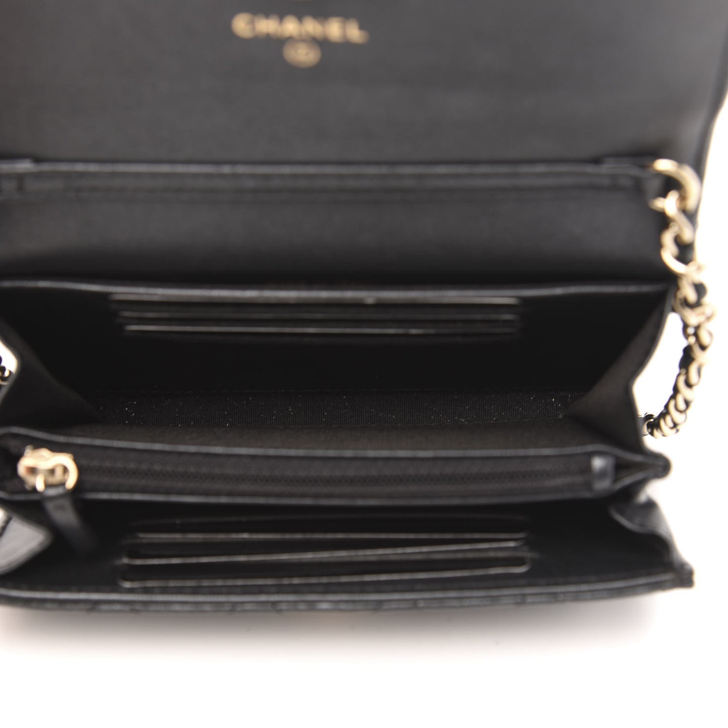 Lambskin Quilted Pearl Clutch With Chain Black