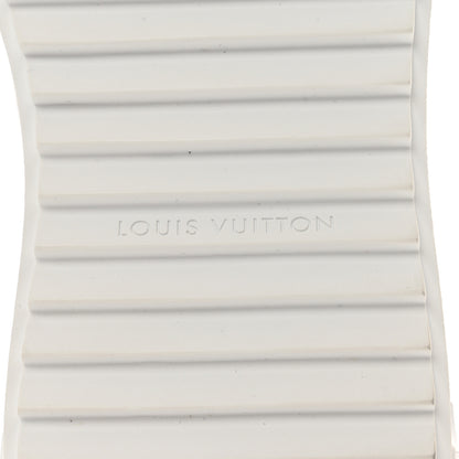 Louis Vuitton Calfskin Printed Time Out Trainer Sneakers 39 White 7 of 10