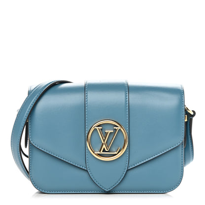Louis Vuitton Smooth Calfskin LV Pont 9 Blue Orage 1 of 11
