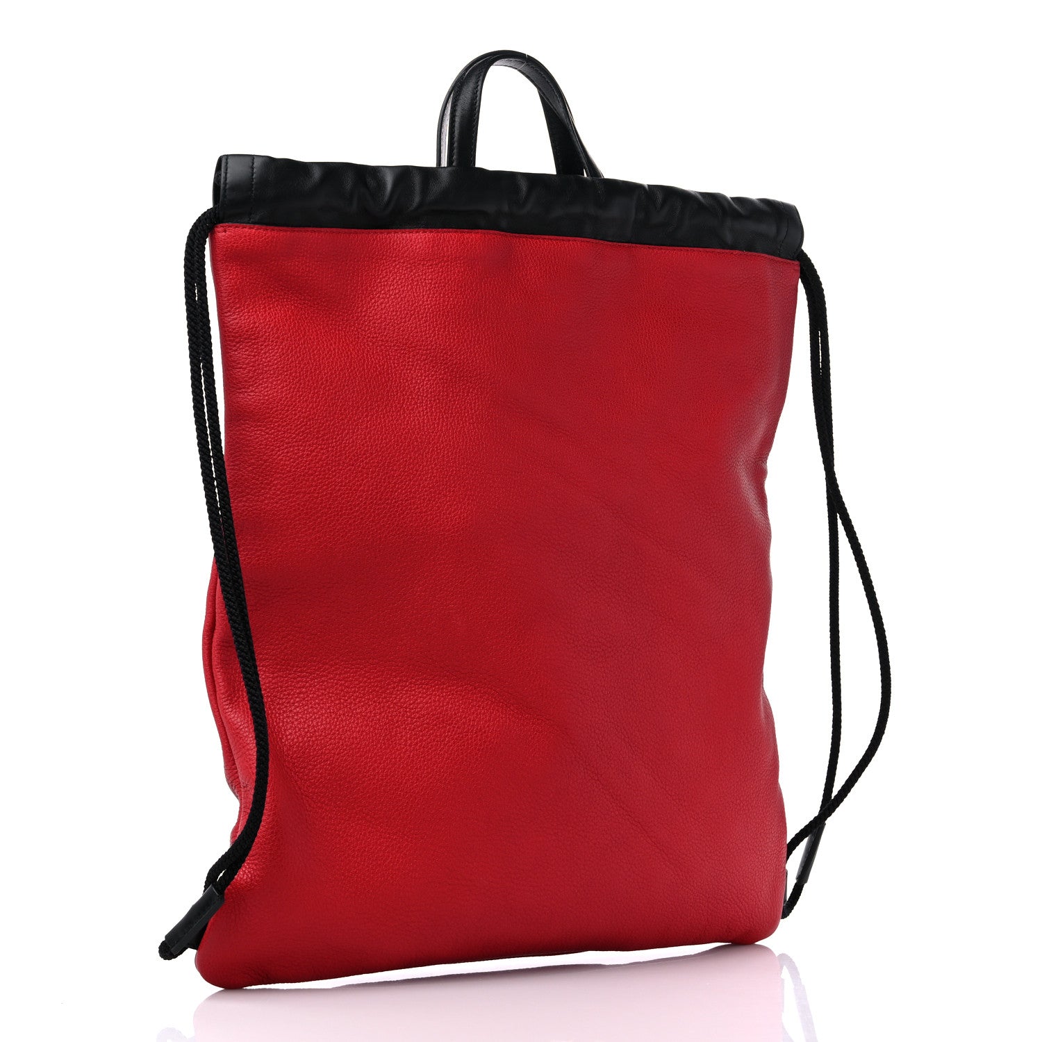 Gucci Calfskin Mens Logo Drawstring Backpack Red 4 of 10