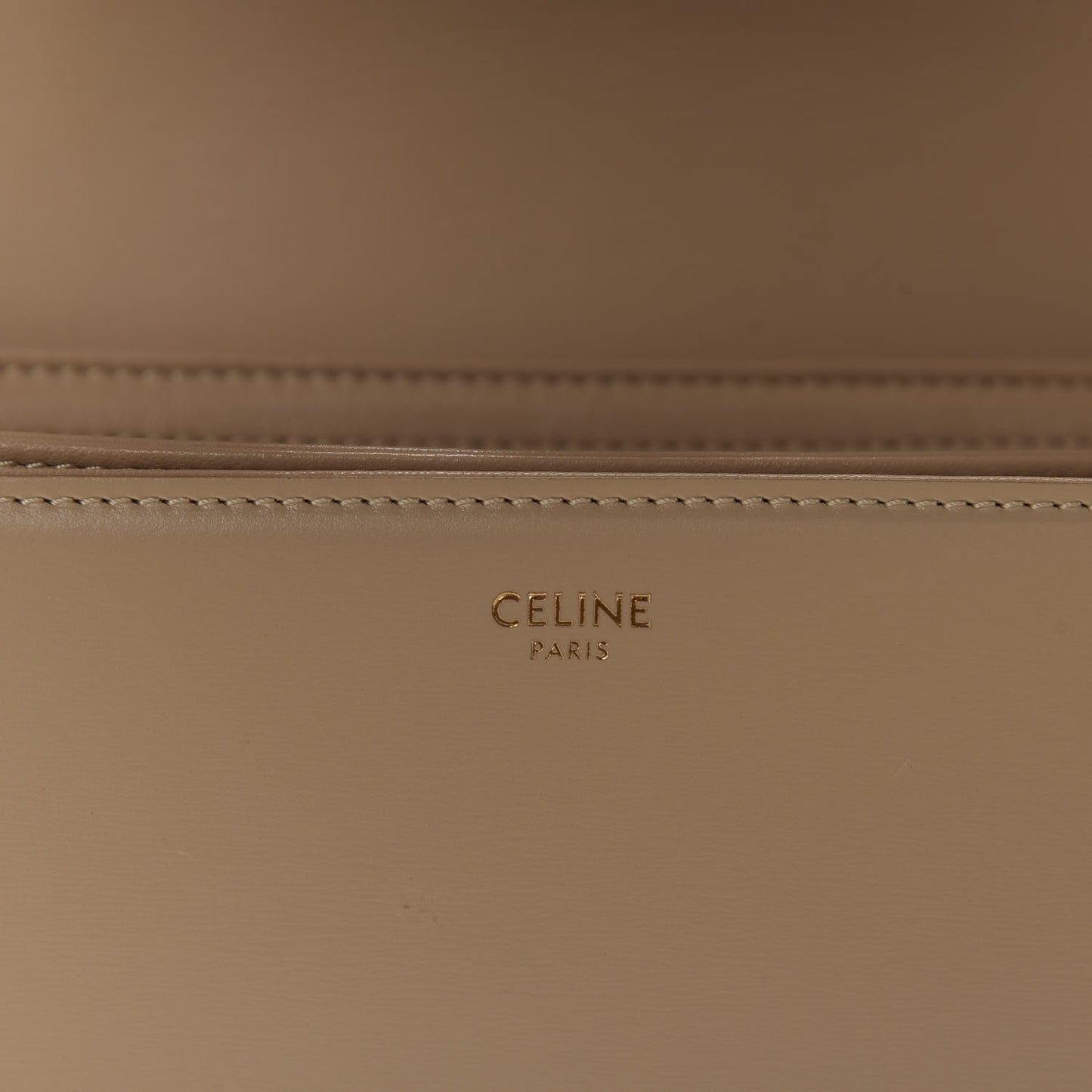 Shiny Calfskin Medium Triomphe Nude